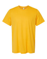 Yellow Embroidery t-shirt on a white background