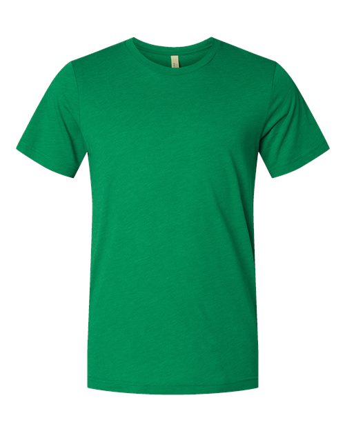 Green Embroidery  t-shirt on a white background