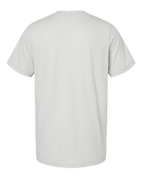Plain white Embroidery t-shirt on a white background