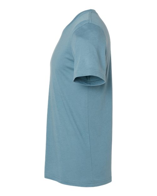 Blue Embroidery t-shirt on a white background