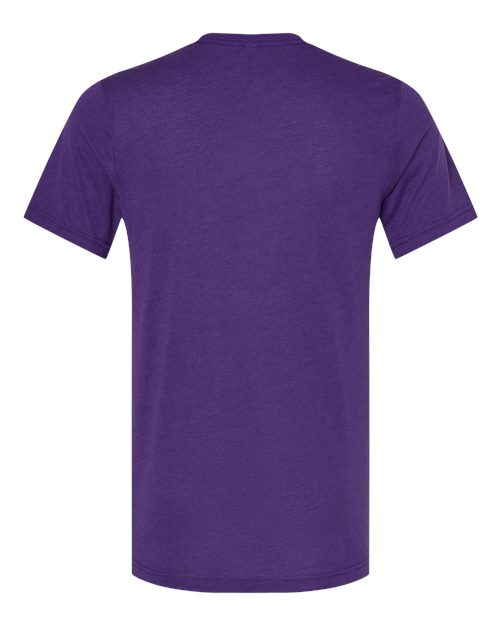 Purple Embroidery t-shirt on a white background