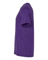 Purple Embroidery t-shirt on a white background