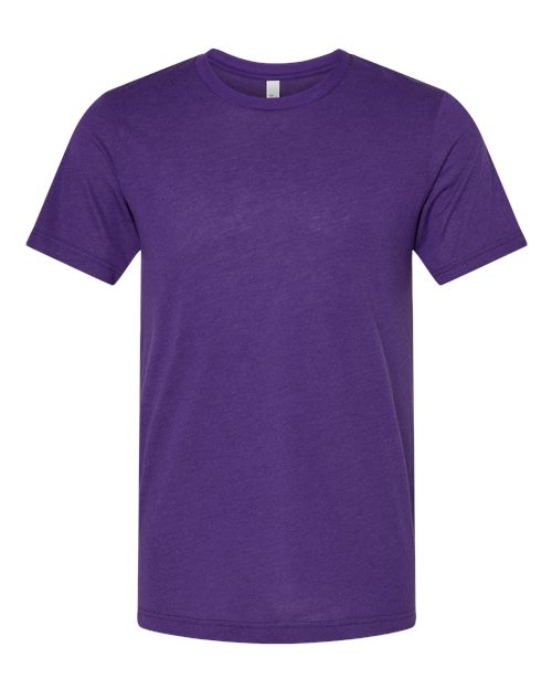 Purple Embroidery t-shirt on a white background