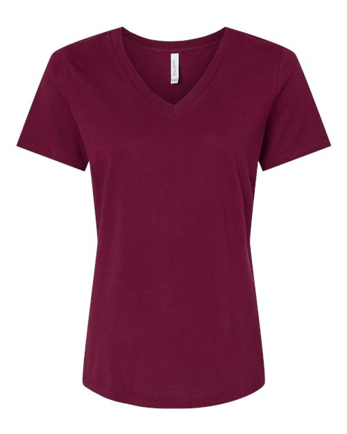 Bella + Canvas Women's Relaxed Fit V-Neck T-Shirt