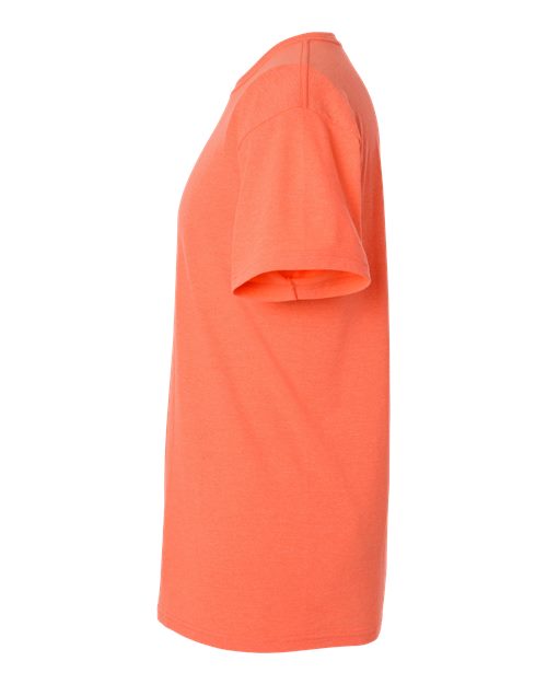 Orange Embroidery t-shirt on a white background