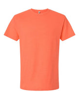 Embroidery Orange t-shirt on a white background