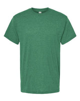 Green Embroidery t-shirt on a white background