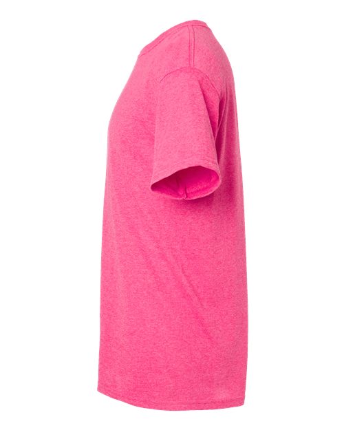 Embroidery Pink t-shirt on a white background