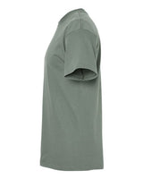 Green Embroidery t-shirt on a white background