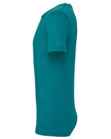 Teal Embroidery t-shirt on a white background