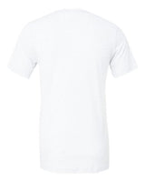 Plain white Embroidery t-shirt on a white background