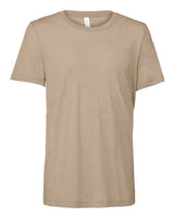 Beige Embroidery t-shirt on a white background