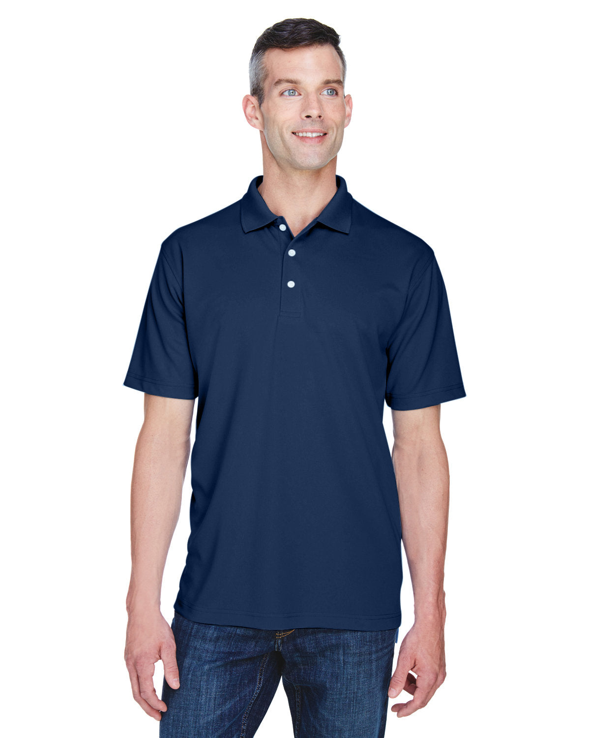 UltraClub Men's Cool & Dry Stain-Release Performance Polo