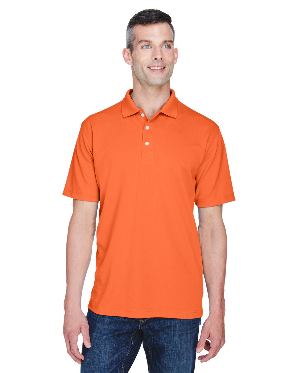 UltraClub Men's Cool & Dry Stain-Release Performance Polo