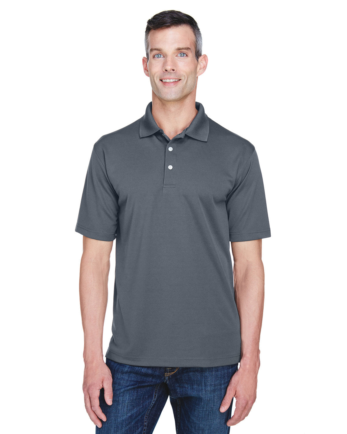 UltraClub Men's Cool & Dry Stain-Release Performance Polo