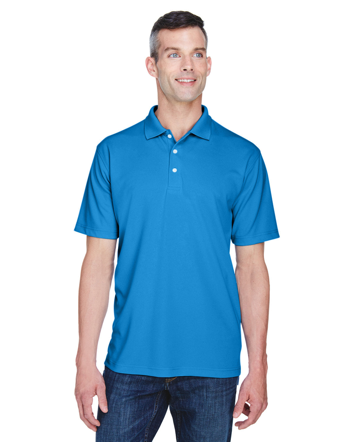 UltraClub Men's Cool & Dry Stain-Release Performance Polo