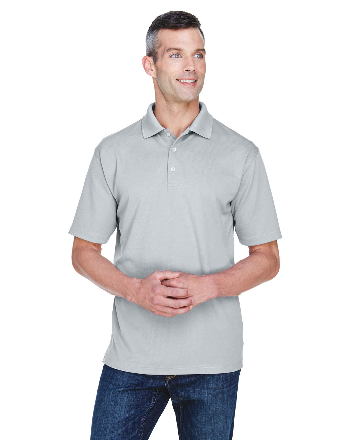 UltraClub Men's Cool & Dry Stain-Release Performance Polo