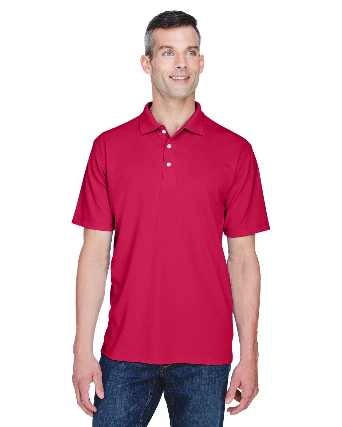 UltraClub Men's Cool & Dry Stain-Release Performance Polo