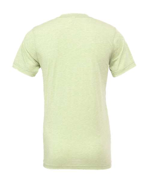 Light green Embroidery t-shirt on a white background