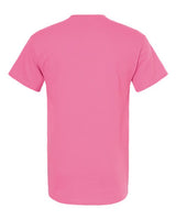 Pink Embroidery t-shirt on a white background