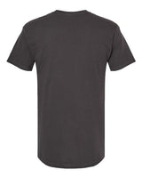 Black Embroidery t-shirt on a white background
