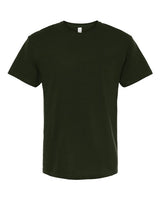 Black t-shirt on a white background