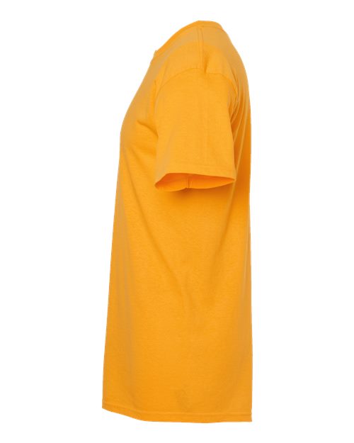 Yellow t-shirt on a white background
