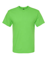 Green Embroidery t-shirt on a white background
