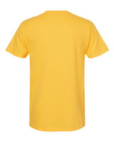 Yellow Embroidery t-shirt on a white background