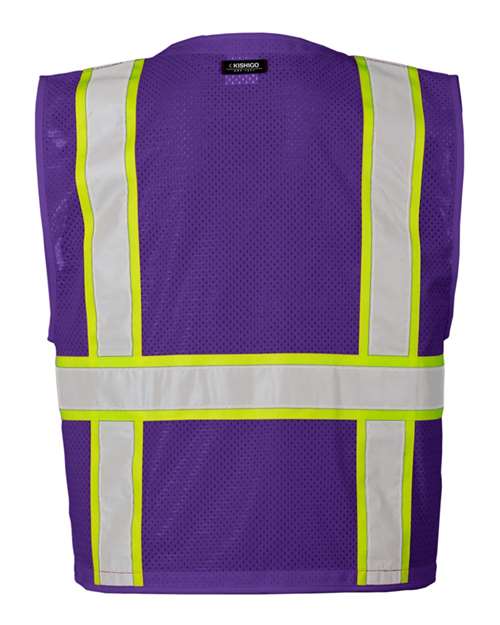 Kishigo Unisex EV Series® Enhanced Visibility Multi-Pocket Mesh Vest