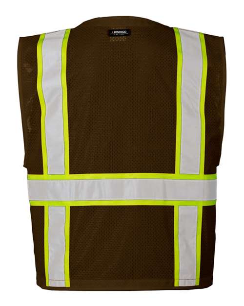 Kishigo Unisex EV Series® Enhanced Visibility Multi-Pocket Mesh Vest