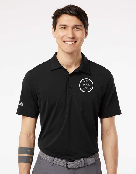 Imprint Connect- Adidas Men's Ultimate Solid Polo. Design Yours Today. Custom embroidery Adidas Men's Ultimate Solid Polo