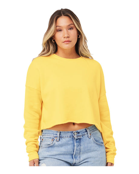 BELLA + CANVAS - Women's Crop Fleece Crewneck