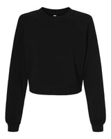 BELLA + CANVAS - Women's Raglan Pullover Fleece Crewneck