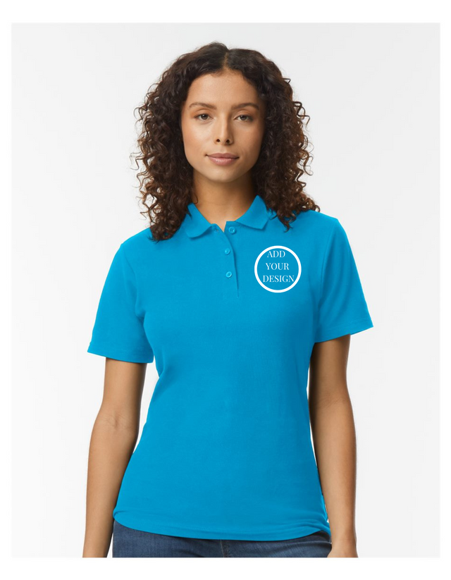 Imprint Connect-Gildan - Softstyle® Women's Pique Polo. Design Yours Today. Custom embroidery
Gildan - Softstyle® Women's Pique Polo