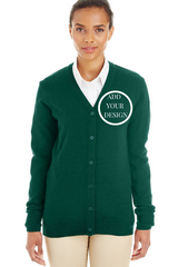 Imprint Connect-Harriton Ladies Pilbloc V-Neck Button Cardigan Sweater. Design Yours Today. Custom embroidery
Harriton Ladies Pilbloc V-Neck Button Cardigan Sweater