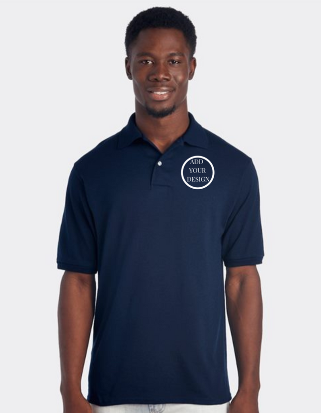 Imprint Connect-JERZEES - SpotShield™ 50/50 Polo. Design Yours Today. Custom embroidery
JERZEES - SpotShield™ 50/50 Polo