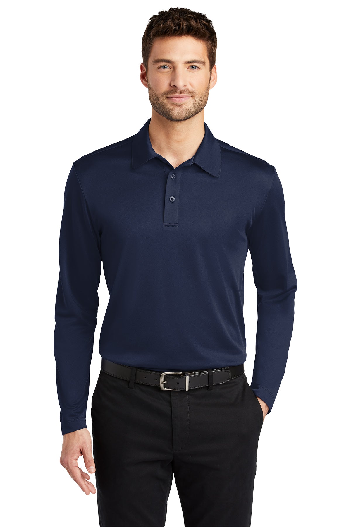 Port Authority® Men's Silk Touch™ Performance Long Sleeve Polo