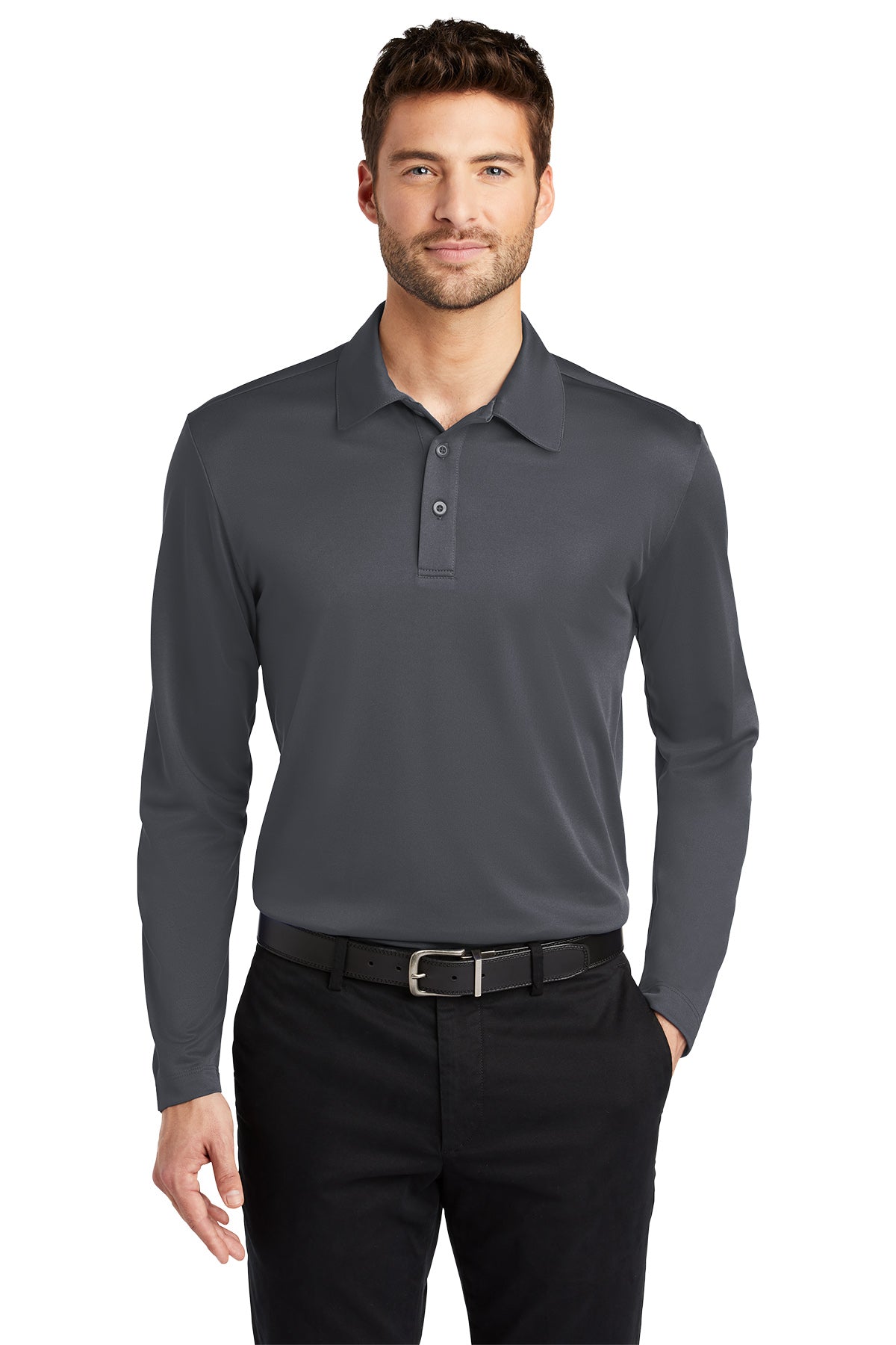 Port Authority® Men's Silk Touch™ Performance Long Sleeve Polo