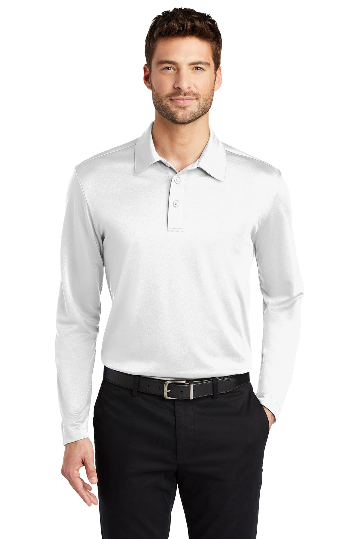 Port Authority® Men's Silk Touch™ Performance Long Sleeve Polo