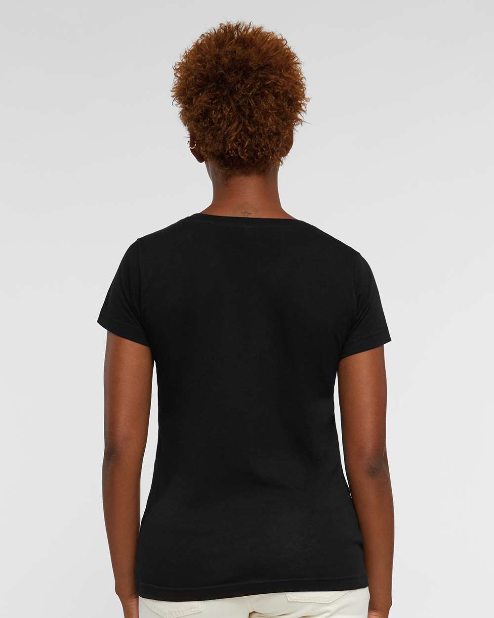 LAT - Women's Fine Jersey V-Neck Tee