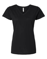 LAT - Women's Fine Jersey V-Neck Tee