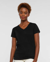 LAT - Women's Fine Jersey V-Neck Tee