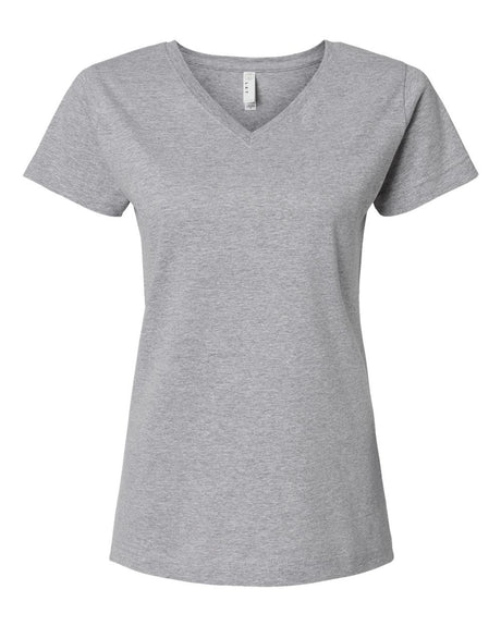 LAT - Women's Fine Jersey V-Neck Tee