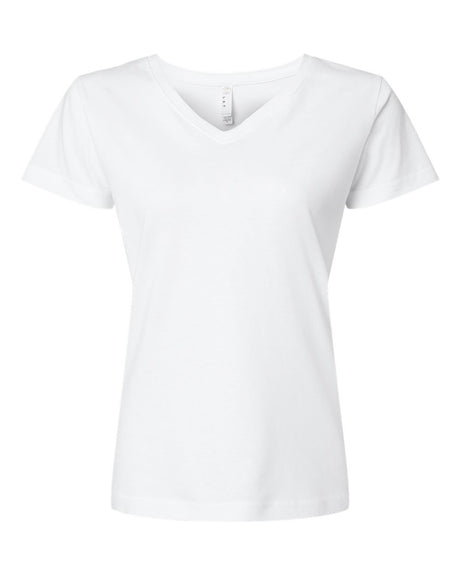 LAT - Women's Fine Jersey V-Neck Tee