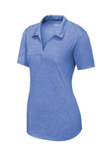 Sport-Tek Women's PosiCharge Tri-Blend Wicking Polo. LST405