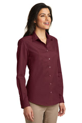 Port Authority Women's Long Sleeve Carefree Poplin Dress Shirt