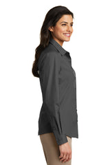 Port Authority Women's Long Sleeve Carefree Poplin Dress Shirt