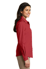 Port Authority Women's Long Sleeve Carefree Poplin Dress Shirt