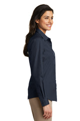 Port Authority Women's Long Sleeve Carefree Poplin Dress Shirt